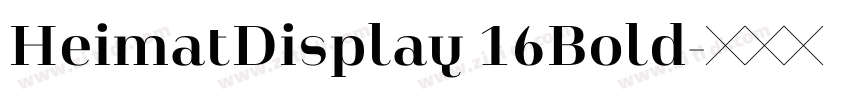 HeimatDisplay 16Bold字体转换